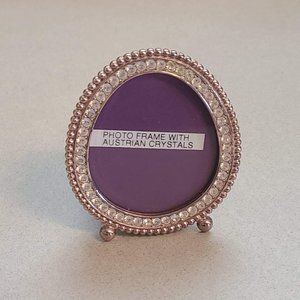 Purple Rhinestone Photo Frame